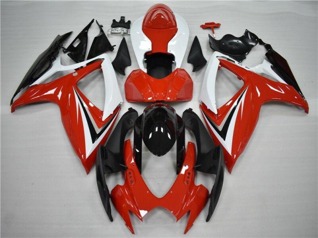 Carenados Moto & Plástico GSXR 600 / 750 K6 06-07 - Rojo Negro Carenados Moto & Plástico GSXR 600 / 750 K6 06-07 - Rojo Negro
