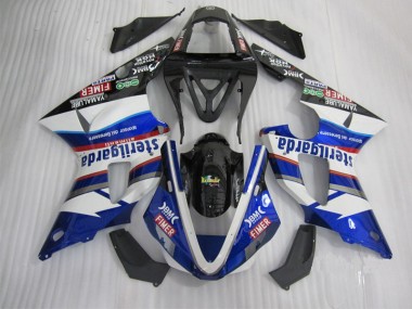 Carenados Moto R1 00-01 - Negro Blanco Azul Santander