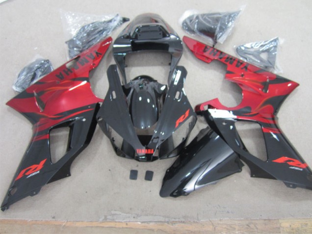 Carenados Moto R1 00-01 - Negro Rojo Carenados Moto R1 00-01 - Negro Rojo
