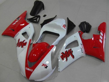 Carenados Moto R1 00-01 - Rojo Blanco Carrera