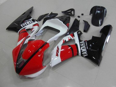 Carenados Moto R1 00-01 - Rojo Negro Blanco Carrera Versión