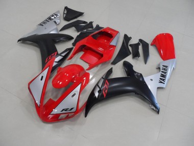 Carenados Moto R1 02-03 - Rojo Mate Plata
