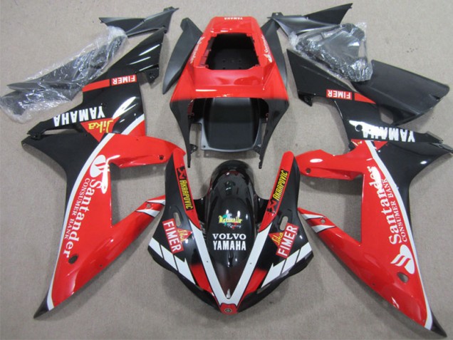 Carenados Moto R1 02-03 - Rojo Negro Santander Carenados Moto R1 02-03 - Rojo Negro Santander
