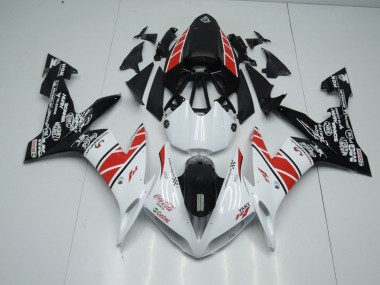 Carenados Moto R1 04-06 - Blanco Negro Pegatinas