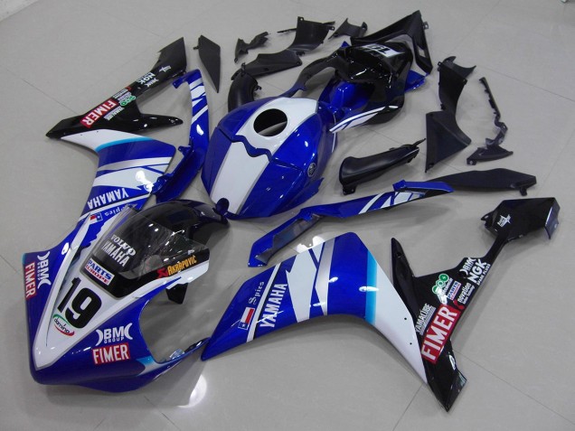 Carenados Moto R1 07-08 - Blanco Azul Carenados Moto R1 07-08 - Blanco Azul