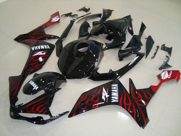 Carenados Moto R1 07-08 - Brillante Negro Llama Carenados Moto R1 07-08 - Brillante Negro Llama