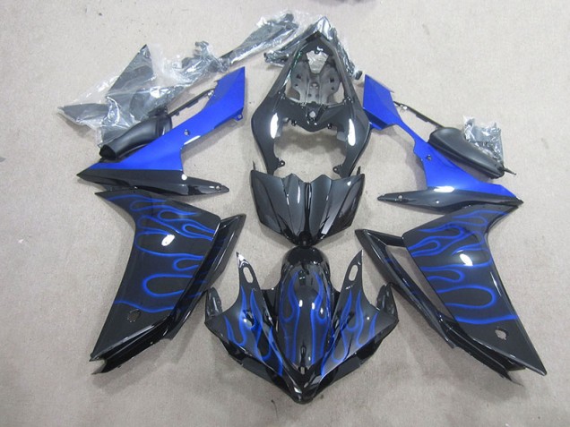 Carenados Moto R1 07-08 - Llama azul negra Carenados Moto R1 07-08 - Llama azul negra