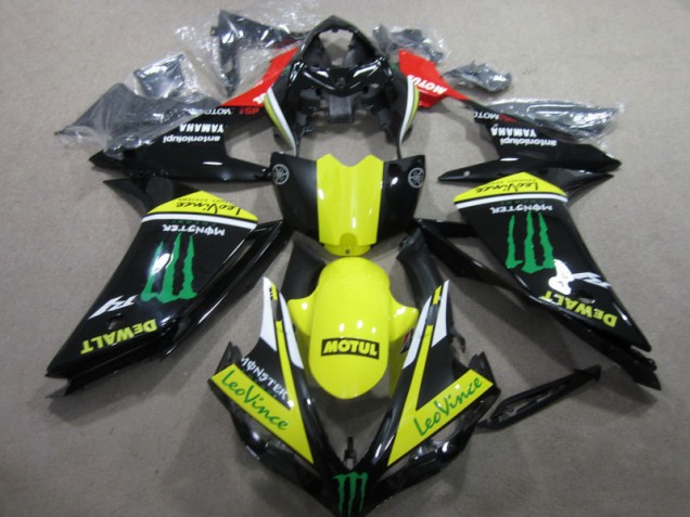 Carenados Moto R1 07-08 - Negro Amarillo Motul Leovince Carenados Moto R1 07-08 - Negro Amarillo Motul Leovince