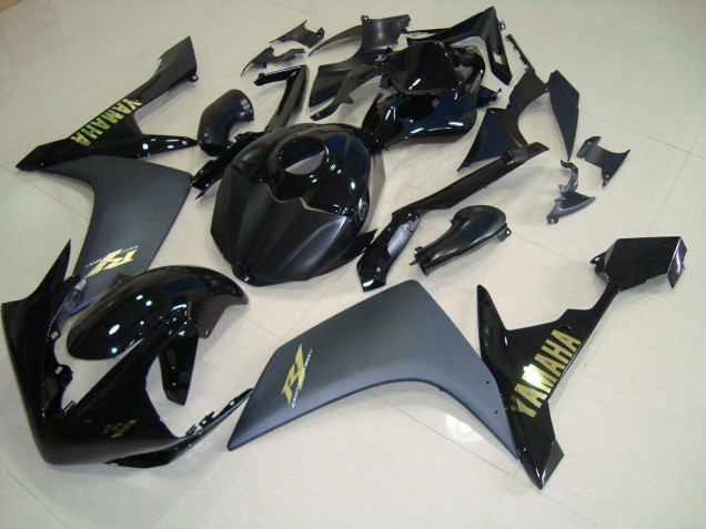 Carenados Moto R1 07-08 - Negro Mate Oro Carenados Moto R1 07-08 - Negro Mate Oro