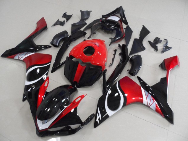 Carenados Moto R1 07-08 - Negro Rojo Brillante Carenados Moto R1 07-08 - Negro Rojo Brillante