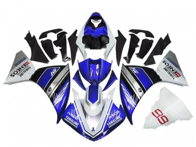 Carenados Moto R1 09-11 - Blanco Azul Plata Carenados Moto R1 09-11 - Blanco Azul Plata