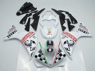 Carenados Moto R1 09-11 - Blanco Negro Abrath