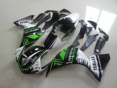 Carenados Moto R1 09-11 - Blanco Verde Monster