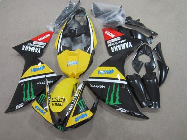 Carenados Moto R1 09-11 - Negro Amarillo Motul Monster