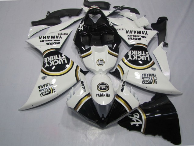 Carenados Moto R1 09-11 - Negro Blanco Lucky Strike Carenados Moto R1 09-11 - Negro Blanco Lucky Strike