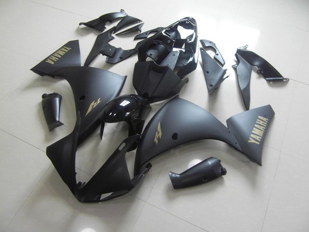 Carenados Moto R1 12-14 - Negro Mate Oro Pegatinas Carenados Moto R1 12-14 - Negro Mate Oro Pegatinas