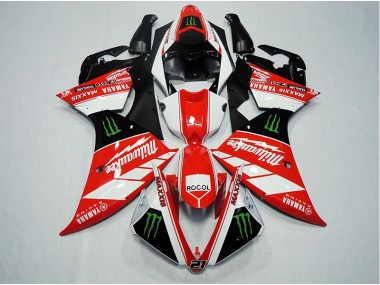 Carenados Moto R1 12-14 - Rojo Blanco Rocol