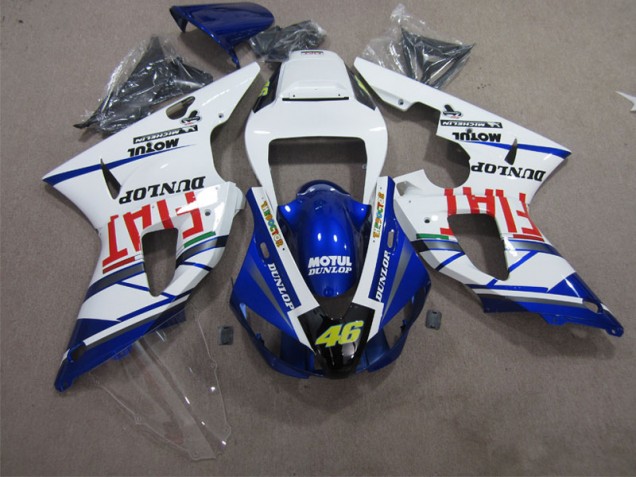 Carenados Moto R1 98-99 - Azul Blanco Motul Dunlop 46 Carenados Moto R1 98-99 - Azul Blanco Motul Dunlop 46