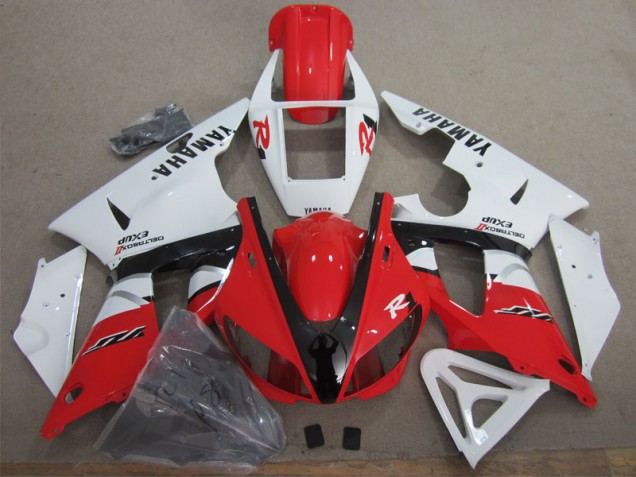 Carenados Moto R1 98-99 - Rojo Blanco Negro Calcomanía Carenados Moto R1 98-99 - Rojo Blanco Negro Calcomanía
