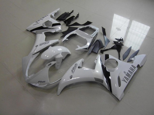 Carenados Moto R6 03-05 - Blanco & Gris Calcomanías Carenados Moto R6 03-05 - Blanco & Gris Calcomanías