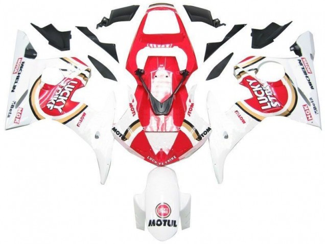 Carenados Moto R6 03-05 - Blanco Rojo Lucky Strike Carenados Moto R6 03-05 - Blanco Rojo Lucky Strike