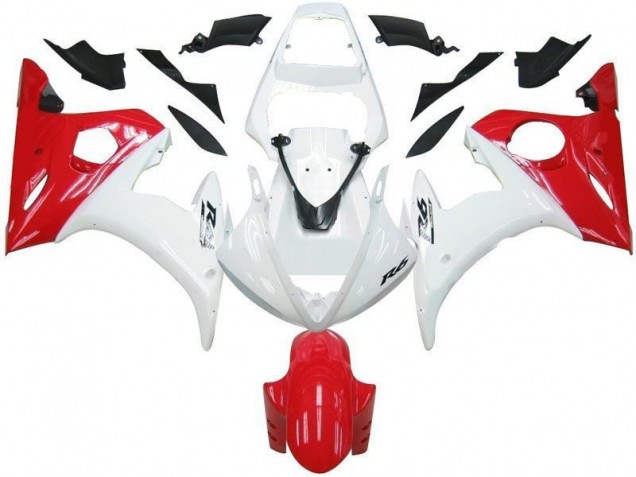 Carenados Moto R6 03-05 - Blanco Rojo Carenados Moto R6 03-05 - Blanco Rojo