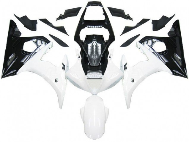 Carenados Moto R6 03-05 - Negro Blanco Carenados Moto R6 03-05 - Negro Blanco
