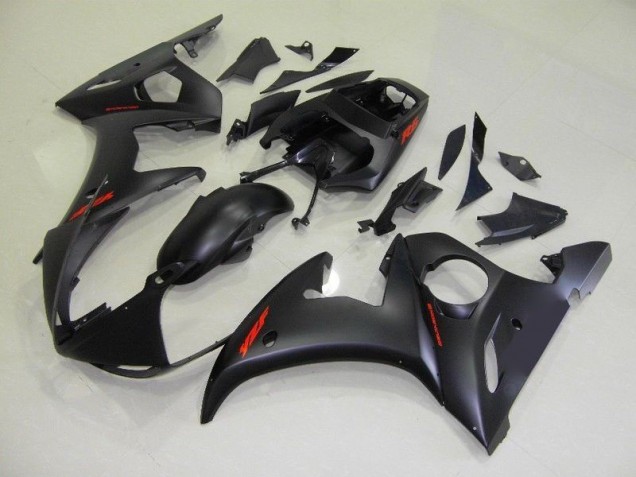 Carenados Moto R6 03-05 - Negro Mate Rojo Calcomanías Carenados Moto R6 03-05 - Negro Mate Rojo Calcomanías