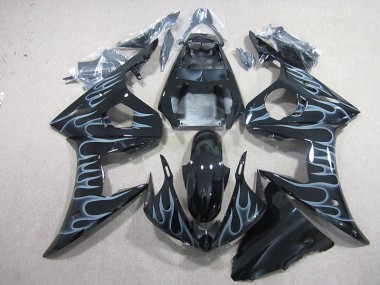 Carenados Moto R6 03-05 - Negro con Llama