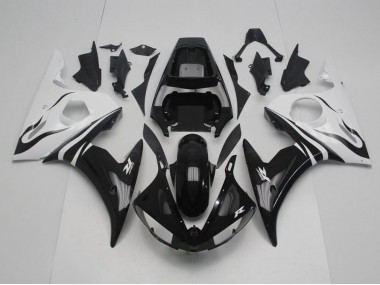 Carenados Moto R6 03-05 - Negro y blanco