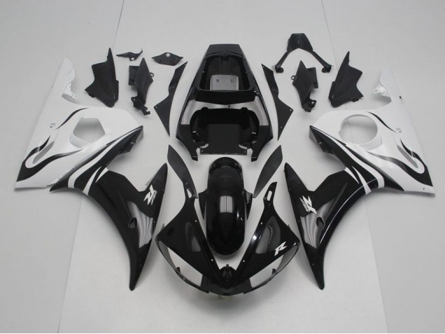 Carenados Moto R6 03-05 - Negro y blanco Carenados Moto R6 03-05 - Negro y blanco