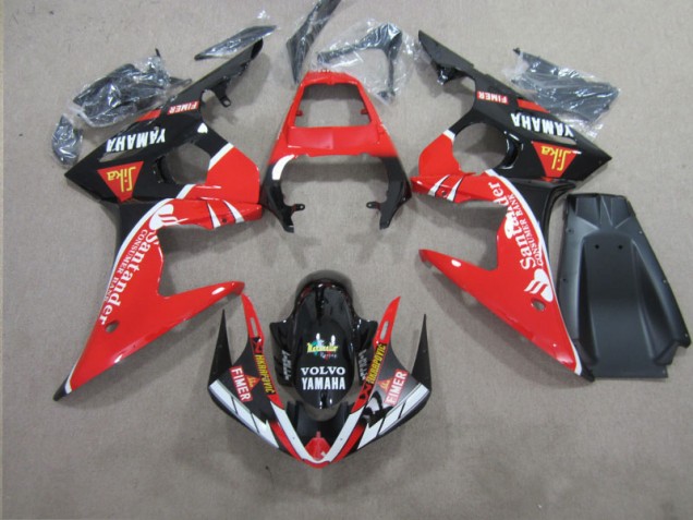 Carenados Moto R6 03-05 - Rojo Negro Santander Carenados Moto R6 03-05 - Rojo Negro Santander
