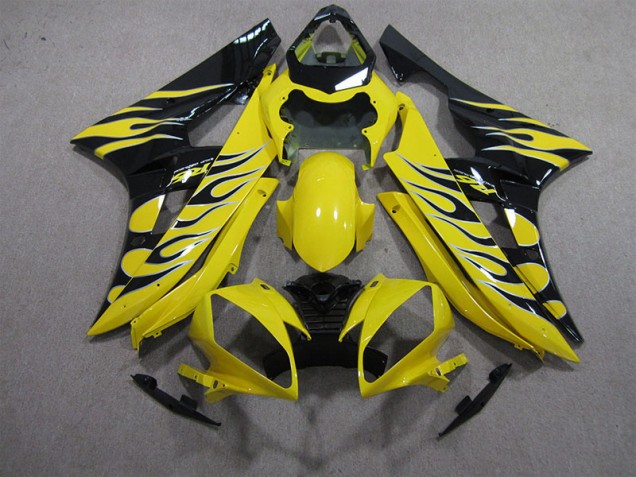 Carenados Moto R6 06-07 - Amarillo Negro Llama Carenados Moto R6 06-07 - Amarillo Negro Llama
