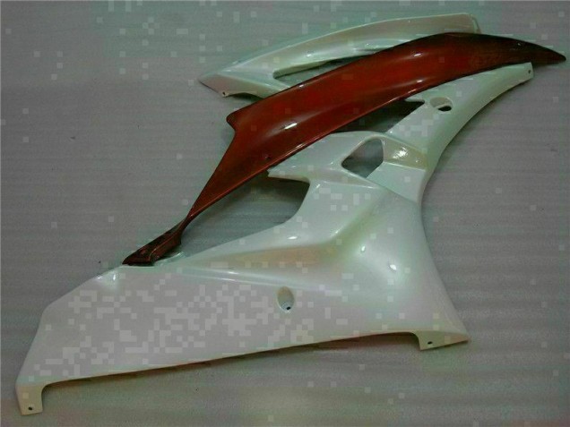 Carenados Moto R6 06-07 - Blanco Marrón Carenados Moto R6 06-07 - Blanco Marrón