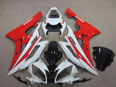 Carenados Moto R6 06-07 - Blanco Negro Rojo
