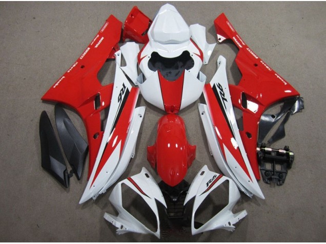 Carenados Moto R6 06-07 - Blanco Rojo Negro Calcomanía Carenados Moto R6 06-07 - Blanco Rojo Negro Calcomanía