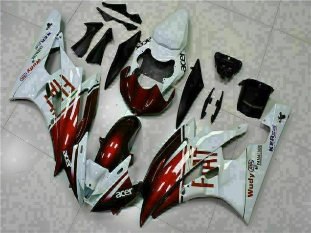 Carenados Moto R6 06-07 - Marrón Blanco Carenados Moto R6 06-07 - Marrón Blanco