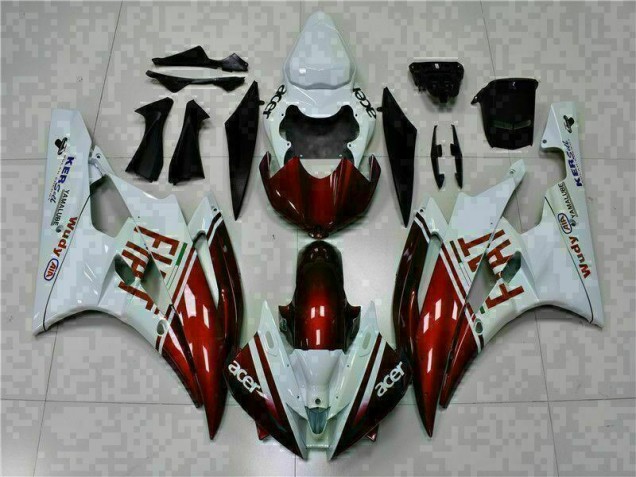 Carenados Moto R6 06-07 - Marrón Blanco Carenados Moto R6 06-07 - Marrón Blanco