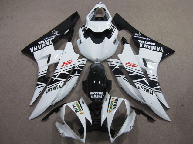 Carenados Moto R6 06-07 - Negro Blanco Motul Carenados Moto R6 06-07 - Negro Blanco Motul