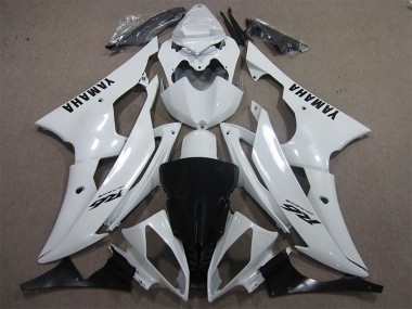 Carenados Moto R6 08-16 - Blanco Negro Calcomanía