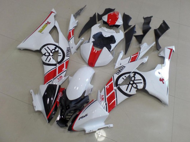 Carenados Moto R6 08-16 - Blanco con Big Yamaha Logo Carenados Moto R6 08-16 - Blanco con Big Yamaha Logo