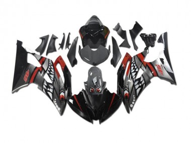 Carenados Moto R6 08-16 - Gris Rojo Tiburón