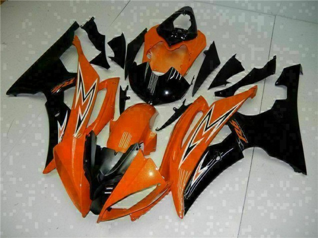 Carenados Moto R6 08-16 - Naranja Negro Carenados Moto R6 08-16 - Naranja Negro