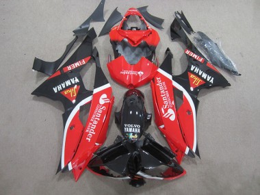 Carenados Moto R6 08-16 - Negro Rojo Blanco Santander