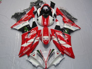 Carenados Moto R6 08-16 - Rojo Blanco Rocol