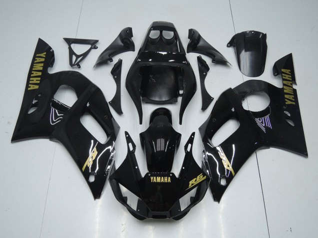 Carenados Moto R6 98-02 - Brillante Negro Oro Pegatinas Carenados Moto R6 98-02 - Brillante Negro Oro Pegatinas