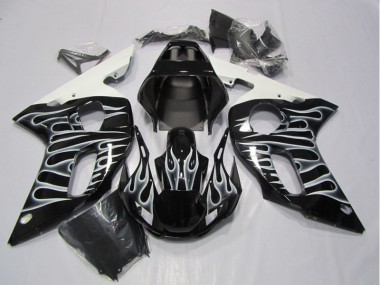 Carenados Moto R6 98-02 - Negro Blanco Llama