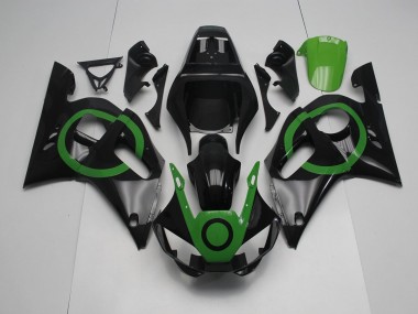 Carenados Moto R6 98-02 - Negro Verde Círculo