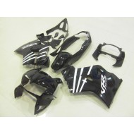 Carenados Moto VFR 800 98-01 - Negro Blanco Raya