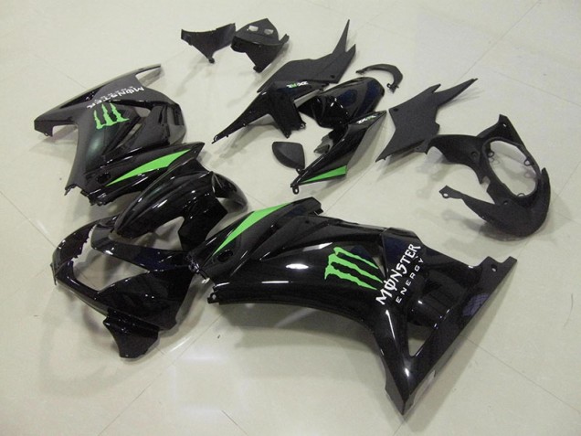 Carenados Moto ZX 250R 08-12 - Negro Verde Monster Energy Carenados Moto ZX 250R 08-12 - Negro Verde Monster Energy